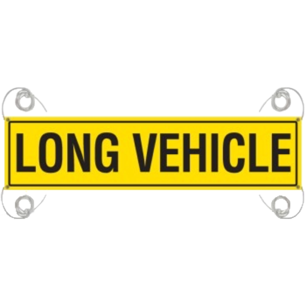 REFLECTIVE LONG VEHICLE SIGN 1020 X 250