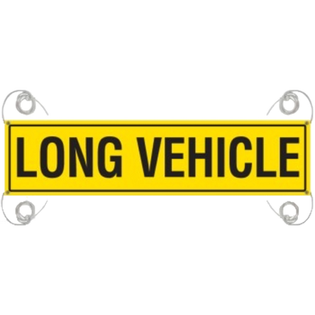 REFLECTIVE LONG VEHICLE SIGN 1020 X 250