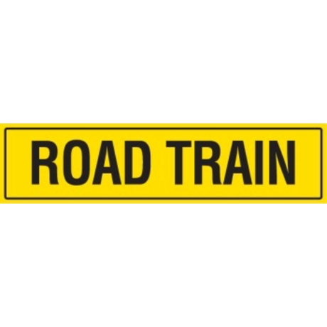 REFLECTIVE ROAD TRAIN SIGN 1020X 250