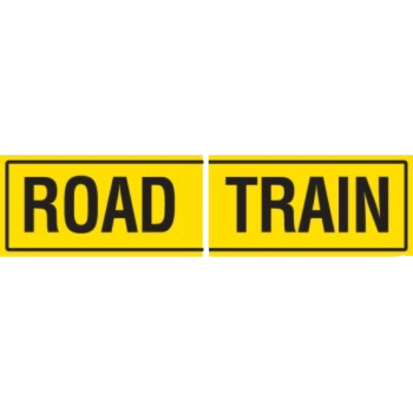 REFLECTIVE ROAD TRAIN SIGN 1020X 250