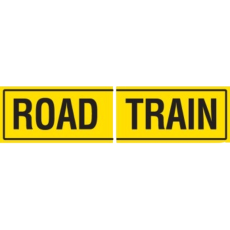 REFLECTIVE ROAD TRAIN SIGN 1020X 250