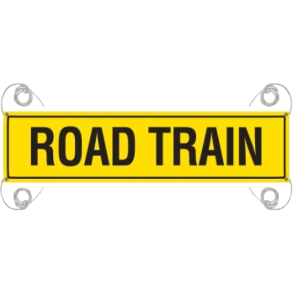 REFLECTIVE ROAD TRAIN SIGN 1020X 250