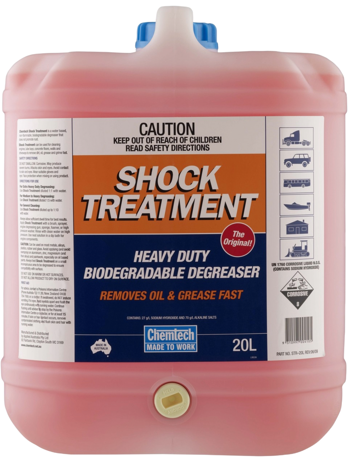 STOCK TREATMENT 20L HEAVY DUTY DEGREASER -STR-20L