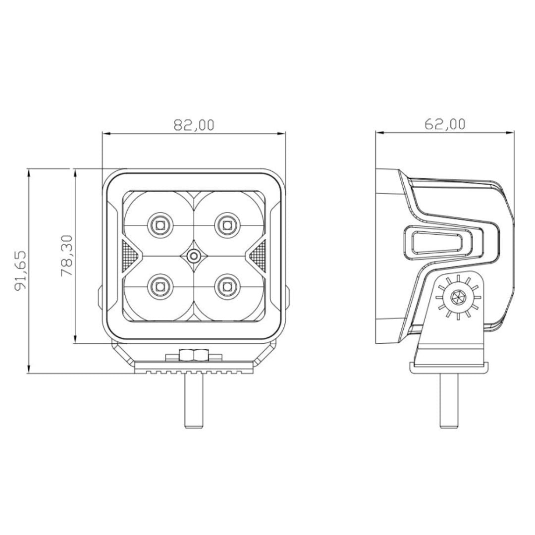 Work Light 7' With Spot Beam - W0120S-OL