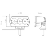 WORK LIGHT 3.5' x 2.8' WITH SPOT BEAM - W0715S-P7