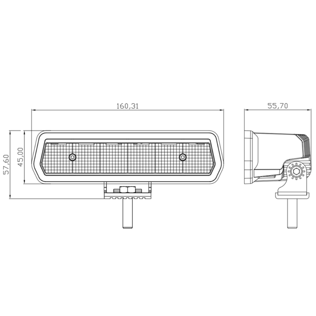 WORK LIGHT 6.3' x 2.8' WITH DRIVING BEAM-W0830D-P7